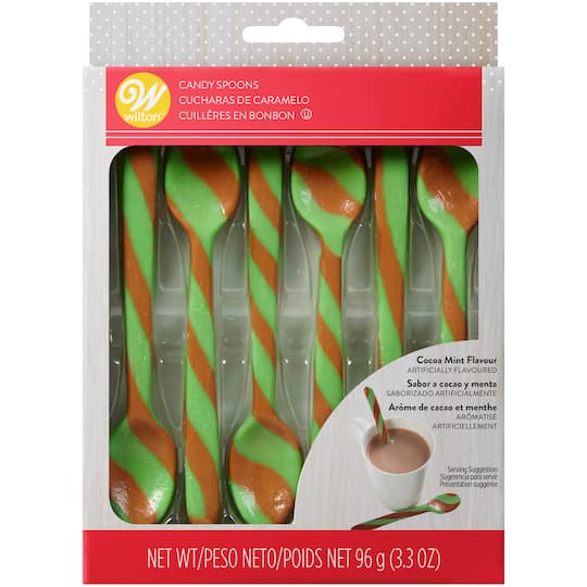 Wilton&#xAE; Candy Spoons, Cocoa Mint